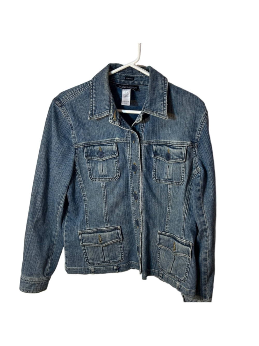 Jones New York Sport Premium Denim Jean Jacket Size Large